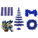 Blue Christmas Decoration Bundle Kit by Lee Display