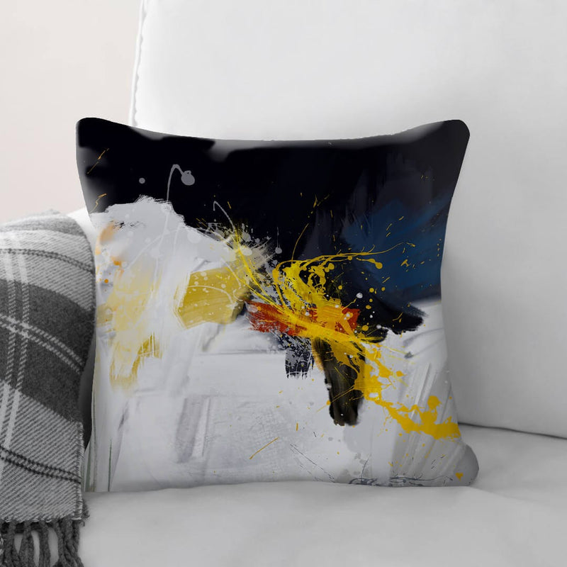 Blue Composition Cushion