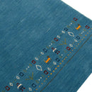 Blue Multi Toned Hand Loomed Wool Area Rug Contemporary Design by The Rug Decor
