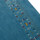 Blue Multi Toned Hand Loomed Wool Area Rug Contemporary Design by The Rug Decor