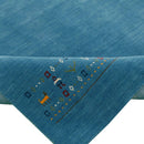 Blue Multi Toned Hand Loomed Wool Area Rug Contemporary Design by The Rug Decor