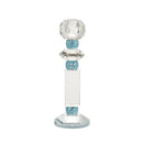 GobekUsa Blue Diamond Crystal Glass Candle Holder Candelabrum