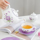 GobekUsa Blue Dream Tea Set: Cup, Saucer, Milk Jar, Sugar Bowl, Plates & More