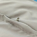 GobekUsa Blue Satin Jacquard Queen Duvet Cover Set with Sheet & Pillowcases
