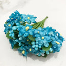 Blue flower cherry stamen berries bundle for living room decor by Decorbites