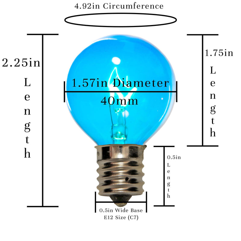 Blue G40 Light Bulbs