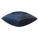 GobekUsa Blue Geometry Embroidery Cushion Cover Dutch Velvet Pillowcase Shell Gift