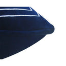 GobekUsa Blue Geometry Embroidery Cushion Cover Dutch Velvet Pillowcase Shell Gift