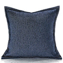 GobekUsa Blue Geometry Jacquard Pillow Cover 45x45cm Sofa Decoration