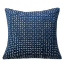 GobekUsa Blue Geometry Jacquard Pillow Cover 45x45cm Sofa Decoration