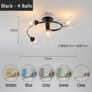 GobekUsa Glass Ball LED Chandeliers for Room Pendant Lights