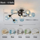 GobekUsa Glass Ball LED Chandeliers for Room Pendant Lights