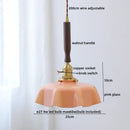 GobekUsa Blue Glass LED Pendant Lamp for Dining Living Room Bedroom
