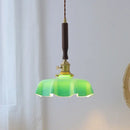 GobekUsa Blue Glass LED Pendant Lamp for Dining Living Room Bedroom