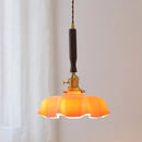 GobekUsa Blue Glass LED Pendant Lamp for Dining Living Room Bedroom