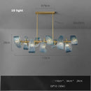 GobekUsa Blue Glass LED Pendant Lamps - Modern Designer Lighting