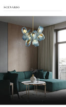 GobekUsa Blue Glass LED Pendant Lamps - Modern Designer Lighting