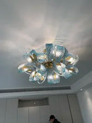 GobekUsa Blue Glass LED Pendant Lamps - Modern Designer Lighting