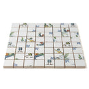 Blue Glazed Double Dutch Ceramic Mosaics 12x12