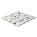 Blue Glazed Double Dutch Ceramic Mosaics 12x12