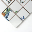 Blue Glazed Double Dutch Ceramic Mosaics 12x12