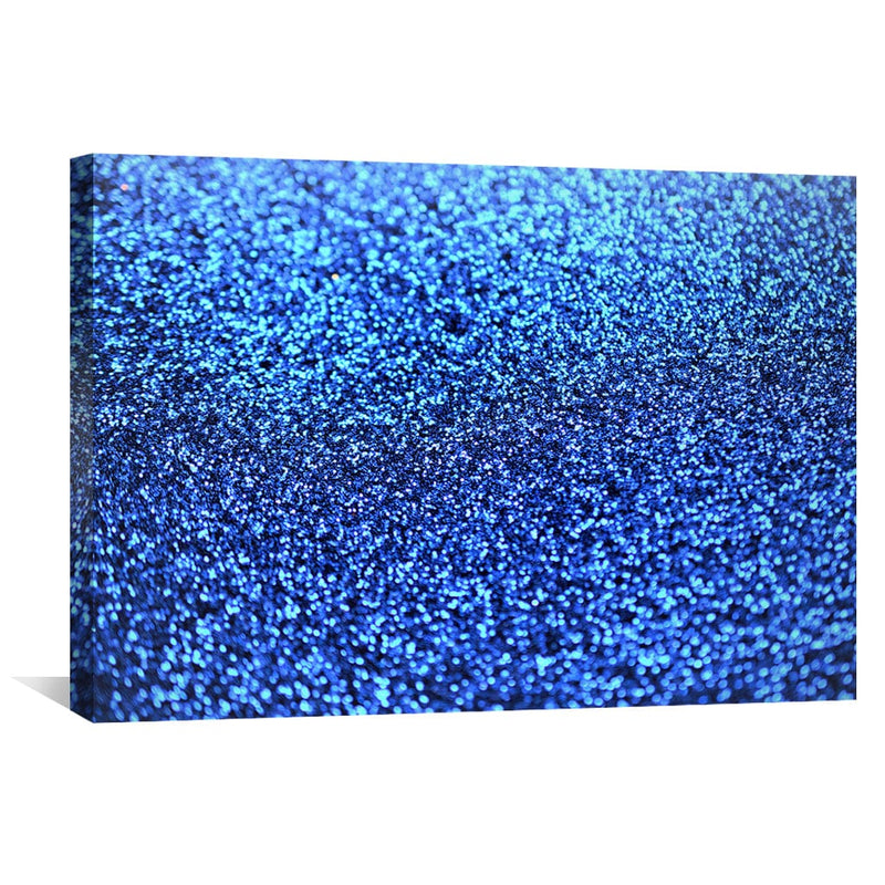 Blue Glitter Canvas