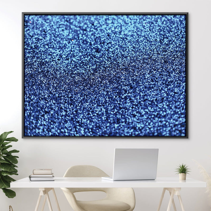 Blue Glitter Canvas