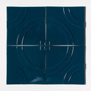 Blue Glossy Ceramic Accent Tiles 8x8