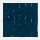 Blue Glossy Ceramic Accent Tiles 8x8