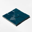 Blue Glossy Ceramic Accent Tiles 8x8