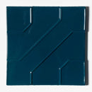 Blue Glossy Ceramic Accent Tiles 8x8