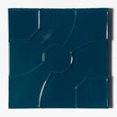Blue Glossy Ceramic Accent Tiles 8x8