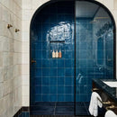 Blue Glossy Zellige Tiles 4x4