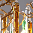 GobekUsa Crystal Pendant Chandelier - Elegant Ceiling Light for Villa Stairwell & Hotel
