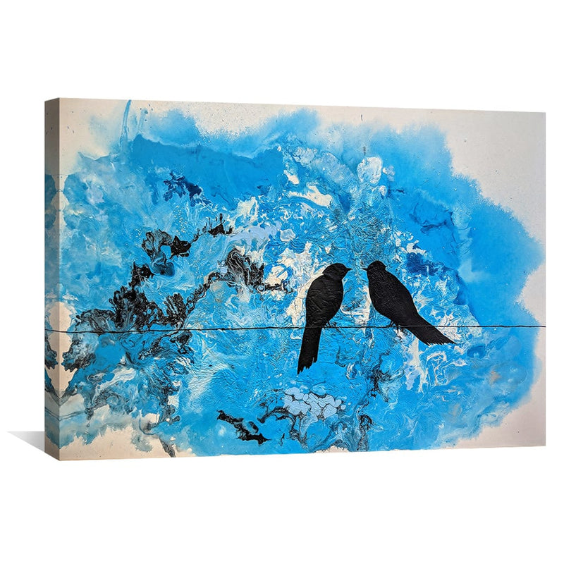 Blue Granite Sky Canvas