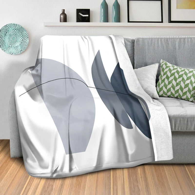 Blue Gray Abstract A Blanket