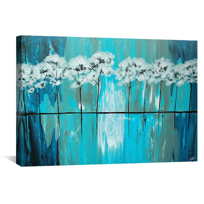 Blue Gray Arboretum Canvas