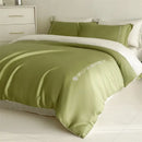 GobekUsa Cotton Solid Color Bedding Set, Premium Quality Embroidery Quilt Cover, Single Bed.