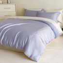 GobekUsa Cotton Solid Color Bedding Set, Premium Quality Embroidery Quilt Cover, Single Bed.