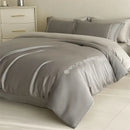 GobekUsa Cotton Solid Color Bedding Set, Premium Quality Embroidery Quilt Cover, Single Bed.