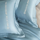 GobekUsa Cotton Solid Color Bedding Set, Premium Quality Embroidery Quilt Cover, Single Bed.
