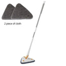 Blue & gray rotating telescopic triangle floor mop kitchen squeegee by Decorbites
