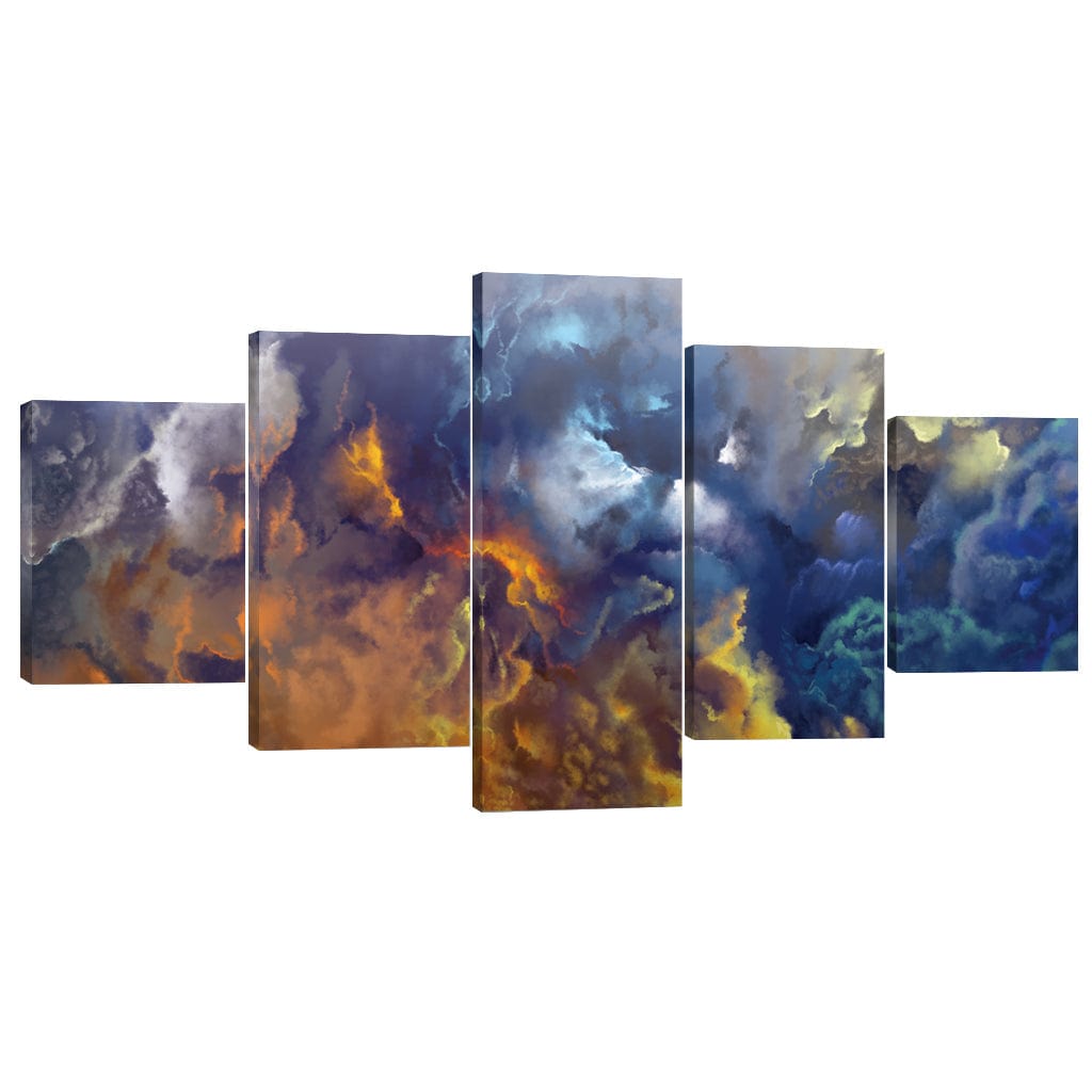 Blue Heaven Canvas - 5 Panel, photo 2 of 4