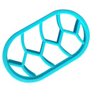 Blue honeycomb and star circular oval bread molds kitchen baking tool by Decorbites