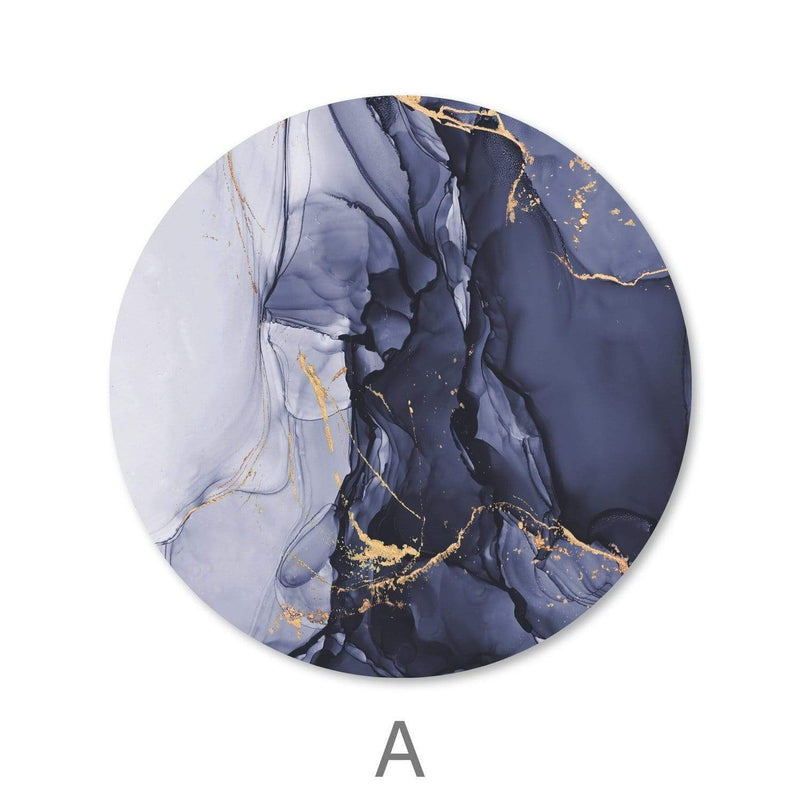 Blue Impression Canvas - Circle