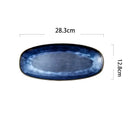 GobekUsa Blue Kiln Glazed Ceramic Sushi Plate