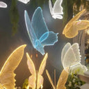 GobekUsa Blue Lace LED Butterflies Lamp for Romantic Wedding Decor