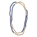 Blue Lapis Wrap Golden Necklace