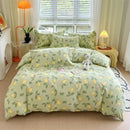 GobekUsa Cotton Stripe Comforter Cover Set for Single Double Bed - Autumn Winter