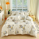 GobekUsa Cotton Stripe Comforter Cover Set for Single Double Bed - Autumn Winter
